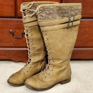 Torrid Knee High Laceup Boots